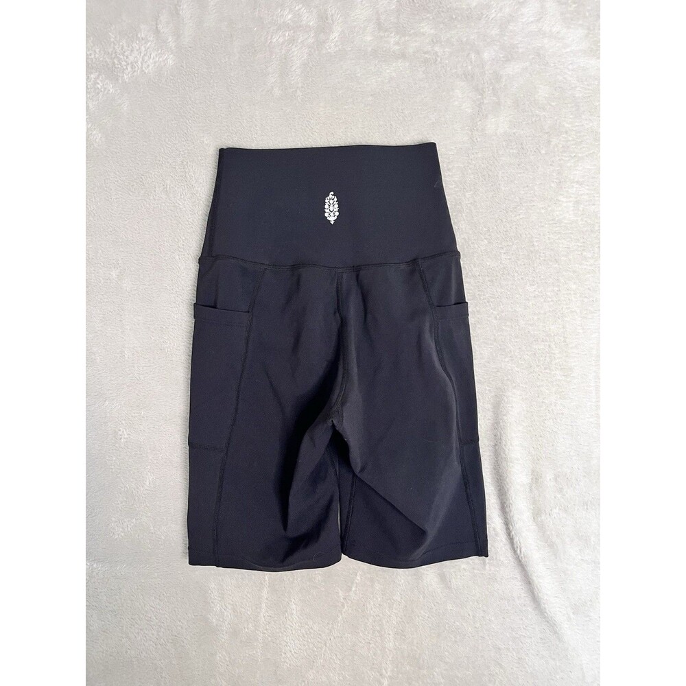 Free People Black Bike Shorts